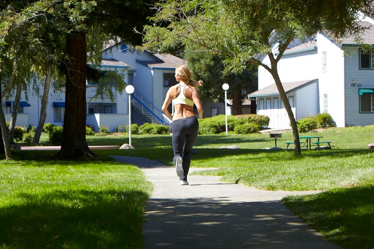 Country Brook Condominiums running path